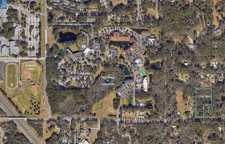 This open builder, parent parcel lot is incredibly well located in NW Gainesville down the road from Santa Fe College and a short drive to Fresh Market, Publix, shopping and dining. It has the ability to be subdivided and developed or used as a beautifully wooded, single owner lot.