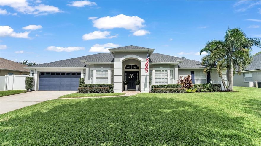 Welcome to your own Florida retreat — a beautifully updated 5-bedroom, 3-bath POOL home with the space, style, and outdoor living everyone is looking for. From the inviting curb appeal to the light, airy interior, this home immediately gives off a relaxed coastal feel with neutral tones, beach-inspired accents, and bright open spaces that make every day feel like a getaway.
Inside, the open floor plan creates an easy flow between the living room, dining area, and kitchen, making it ideal for both everyday living and entertaining. The spacious living area features high ceilings, recessed lighting, updated flooring, and large sliding doors that bring in natural light while connecting the indoors to the outdoor oasis. The kitchen offers light wood cabinetry, granite countertops, stainless steel appliances, a stylish tile backsplash, and a breakfast bar perfect for casual meals or gathering with guests.
The split floor plan provides privacy and flexibility, with a spacious primary suite that feels like a true retreat. The beautifully updated primary bathroom features dual vanities, a freestanding soaking tub, and a stunning walk-in shower with coastal blue tile accents. With five bedrooms, there is plenty of room for family, guests, a home office, playroom, fitness space, or hobby room.
Step outside and you’ll see where this home truly shines. The backyard was made for Florida living, featuring a huge heated pool, expansive patio space, covered lanai, outdoor kitchen, and multiple areas to lounge, dine, and entertain. Whether you’re hosting summer cookouts, watching the game outside, relaxing poolside, or enjoying a quiet evening under the covered patio, this space is designed to be enjoyed year-round. A pool bathroom adds extra convenience for guests, while the fenced backyard offers privacy and additional green space for pets, play, or gardening.
With its bright coastal style, spacious layout, updated finishes, and resort-like backyard, this home delivers the perfect blend of comfort, function, and lifestyle. Come experience it in person and see how easily it can elevate your summer — and every day after.