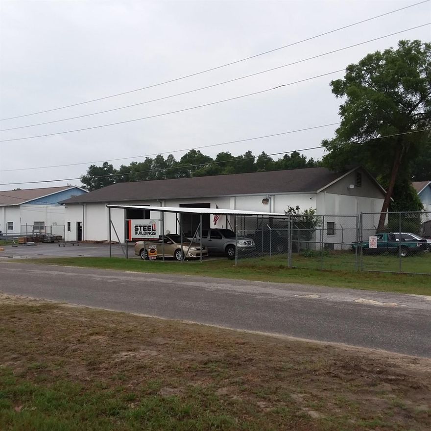 5,000 SF with B-5 zoning in NE Ocala just off of NE 36th Ave in a high traffic area! Standalone building on .28 acres. Unit features 2 grade level roll up doors, 2 offices, 1 filing room and 2 restrooms. Use of carpet in front of building is included. Gross Lease. No automotive uses allowed at this location. .65 Acre lot across the street may also be available for an additional fee (OM672438).