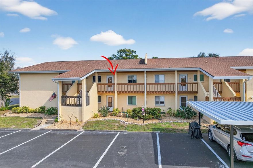 ALL OF THE RIGHT INGREDIENTS PLUS YOUR OWN DEEDED BOAT SLIP WITH ACCESS TO LEMON BAY AND THE GULF OF MEXICO!  Discover the ultimate coastal lifestyle at Water's Edge of Englewood, a waterfront condominium community perfect for boating, fishing, golfing, and beach enthusiasts. This inviting 2nd story 2-bedroom, 2-bathroom condo offers over 1,000 square feet of living space and includes a deeded boat slip on Oyster Creek with access to Lemon Bay and the Gulf of Mexico.  Features include a spacious living room that seamlessly flows into the updated kitchen complete with all essential appliances, Primary Bedroom with a Walk in Closet and Ensuite Bath with walk-in shower, Guest bedroom and Guest Bath with Tub/Shower Combination, an Inside Laundry with Full Size Washer/Dryer, and a screened balcony with small storage closet. Water's Edge of Englewood offers a relaxed Florida lifestyle with lots of community amenities. Residents can enjoy the newly renovated clubhouse, a sparkling community pool, boat ramp, fishing docks, and a large fenced-in storage lot for boats, small trailers, campers, or RVs (available on a first-come, first-served basis and subject to association approval).  Located next to the Ann & Chuck Dever Regional Park & Recreation Center, this community, just minutes from Boca Grande, Englewood, and Manasota Key Beaches, five public golf courses, restaurants, marinas, shopping, and entertainment, offering the perfect balance of leisure and convenience.