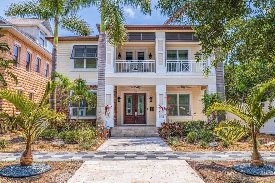 You Can Truly Have It All – Stunning Pool Home in the Heart of Old Northeast! Located just steps from vibrant Downtown St. Petersburg, this meticulously crafted 2017-built home offers the perfect blend of modern luxury. Not only is this home a masterpiece, but it also boasts peace of mind with impact windows and doors—it sustained no damage and didn’t even lose power during the hurricanes. Designed with both comfort and style in mind, this 4-bedroom, 5-bathroom home features an open floor plan perfect for entertaining. The chef’s kitchen is a showstopper, complete with a 6-burner Wolf gas range, Subzero refrigerator, and an expansive 10-foot granite island—ideal for culinary creations or casual gatherings. The space flows seamlessly into three outdoor areas, including two upper covered decks and a lower screened patio, offering the ultimate spot for enjoying Florida’s beautiful weather. The tropical fenced backyard is an entertainer's dream, with a stunning pavered pool deck, heated pool and jacuzzi, creating a serene oasis for relaxation. Inside, a formal dining room with a cozy fireplace sets the stage for memorable family gatherings, while an upstairs bonus/flex space provides endless possibilities to suit your needs. This home is equipped with Control4 smart home technology, allowing you to effortlessly control lighting, climate, and security. Sonos speakers are built into every room for seamless music throughout the house, creating an immersive experience wherever you are. For added convenience, the home features a downstairs laundry room and additional laundry hookups upstairs. Every closet is outfitted with custom closet systems, offering both organization and luxury. Additional upgrades include plantation shutters, 8 foot doors and 10 foot + ceilings further enhancing the home’s charm. For added convenience, the AIR CONDITIONED two-car garage is accessed via an alley, ensuring privacy and ease. This home combines modern luxury with the timeless charm of Old Northeast, just a short stroll from downtown’s vibrant culture, dining, and entertainment. Rest easy knowing that this home is built to withstand the elements, offering both beauty and security. Don’t miss the opportunity to make this dream home yours. Schedule a private showing today! VIDEO--> https://ab3-visuals.aryeo.com/videos/01947528-2b89-716e-800e-f25d75a03308?v=364