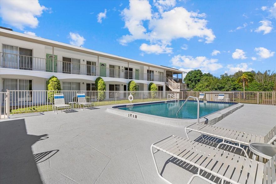 One or more photo(s) has been virtually staged. Discover the perfect blend of convenience, comfort, and investment potential in the heart of one of Sarasota’s best areas – just minutes from everything you love about this vibrant coastal city, with highly rated schools nearby!

This charming first-floor 1-bedroom, 1-bath condo features easy-care tile flooring throughout, a relaxing pool view, and is clean, freshly updated, and truly move-in ready.

Centrally located in such a prime spot for the ultimate Sarasota lifestyle, it’s within 2-3 blocks to Trader Joe’s and the newly built Bath & Racquet Residences & Club with limited public memberships to the fitness center, pool, pickleball, and tennis courts. Plus, it’s less than 2 miles to world-famous Siesta Key and a quick drive to Sarasota Memorial Hospital and downtown Sarasota. Enjoy community perks like a sparkling community pool, assigned parking plus ample guest spaces.

Low-maintenance living with HOA fees covering: common area maintenance and taxes, community pool, reserve fund, cable, water/sewer, internet, pest control, and more essentials for worry-free ownership! All ages welcome – no restrictions! There is a reserved parking space (#16) and community laundry room, both are located by the community mailboxes. 

Fantastic rental opportunity: No waiting period to lease, with a quick rental approval required, and a 6-month minimum lease.

The Reality Staged furniture and decor is available for a buyer to purchase direct from the vendors.  A link to purchase the items can be made available.  Don’t miss this rare opportunity to own a $90k gem in a prime location!