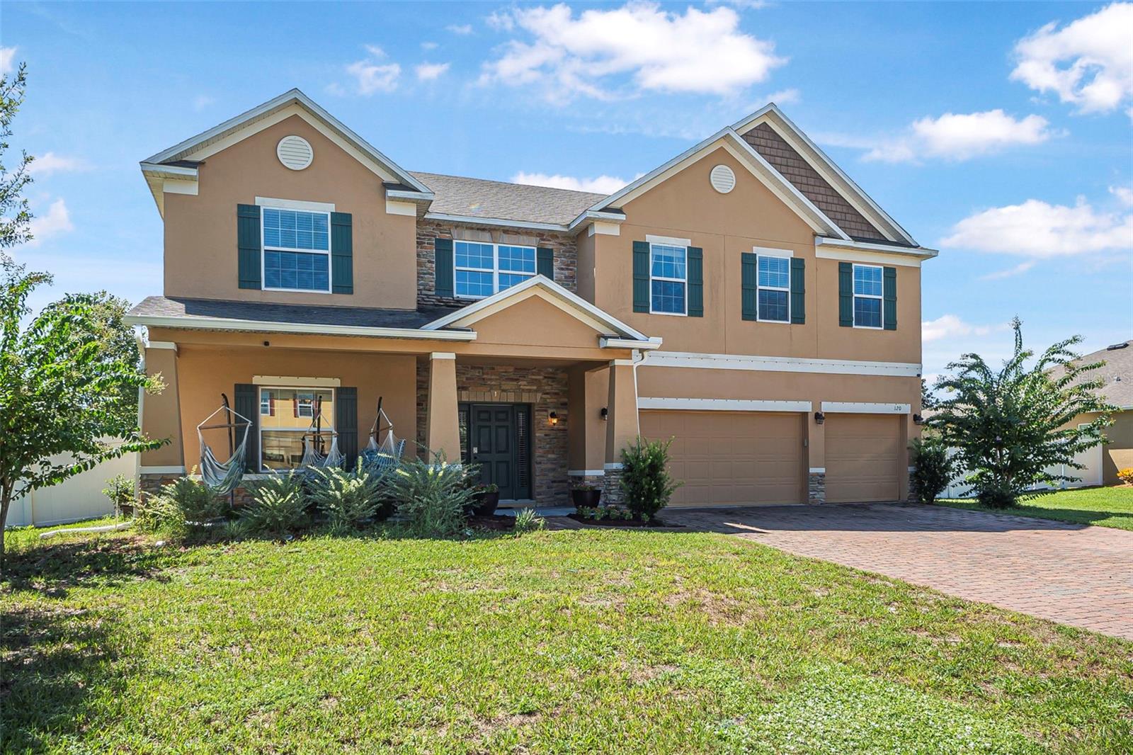 Spacious Northridge Beauty with Energy-Saving Solar and Stunning Updates
Located in the sought-after Northridge community of North DeLand, this rare 7-bedroom, 4.5-bath home offers an impressive 3,932 sq ft of living space on a generous half-acre lot. From the moment you arrive, you’ll notice the beautifully landscaped entry and large shaded front porch that welcomes you inside.
Step through the door to find fresh new flooring in the front room, new baseboards, and freshly painted walls downstairs. The chef’s kitchen features stainless steel appliances—including a brand-new dishwasher—double oven, granite countertops, a spacious island, and two pantries, one oversized for all your storage needs.
This home offers a downstairs master suite, ideal for guests or multi-generational living. Upstairs, the primary master suite boasts a tray ceiling, his & her's walk-in closets, a luxurious bath with a soaking tub, a large walk-in shower, and a private water closet. A junior master suite and additional bedrooms, including a custom tongue and groove wood-finished room perfect for a bedroom, office, or hobby space, provide flexibility for any lifestyle.
Enjoy the comfort of two separate HVAC systems and water heaters for efficiency, a solar powered water purification system, plus paid-off solar panels to keep utility costs low. A screened-in back porch overlooks the fully fenced backyard—plenty of room to relax, play, or garden.
With an in-wall pest control system, a three-car garage, and a laundry room with shelving (washer and dryer included), this home blends comfort, convenience, and style. Northridge’s well-maintained community setting completes the picture.
This is a rare opportunity to own a spacious, updated home in a prime location—schedule your private showing today!