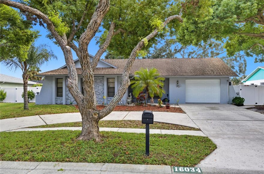 WELCOME.... to 16034 Pine Ridge Dr, a beautifully maintained single-family residence nestled in the heart of Hudson, FL. This 3-bedroom, 2-bathroom home offers 1,478 square feet of comfortable living space on a spacious 7,884 sq ft fenced lot. The home features a concrete block and stucco exterior, an attached garage, and a thoughtfully designed single-story layout. Open-concept living and dining areas with tile and laminate flooring throughout, Updated kitchen with modern appliances including refrigerator, range, dishwasher, and garbage disposal., Central air and forced heat for year-round comfort, Low monthly HOA fee. Quiet neighborhood with easy access to schools, shopping, and Gulf Coast recreation. Just minutes from the SunWest water park, beaches and public boat docks. Whether you're a first-time buyer, downsizing, or investing, this home offers a fantastic blend of value, location, and lifestyle. Don’t miss your chance to own a piece of Hudson’s charm!