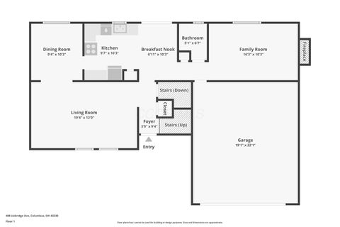 Tiny photo for 488 Uxbridge Avenue, Columbus, OH 43230 (MLS # 225045882)