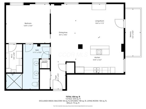 Tiny photo for 225 N 4th Street 303 #303, Columbus, OH 43215 (MLS # 226000624)