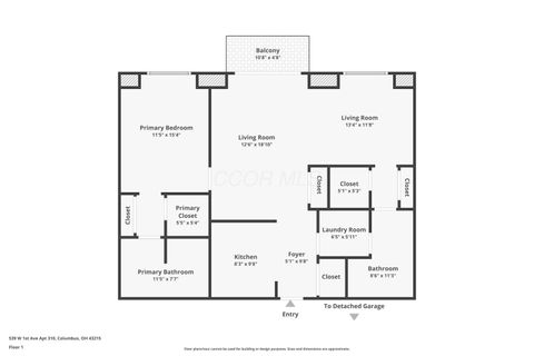 Tiny photo for 539 W 1st Avenue 310 #310, Columbus, OH 43215 (MLS # 225037489)