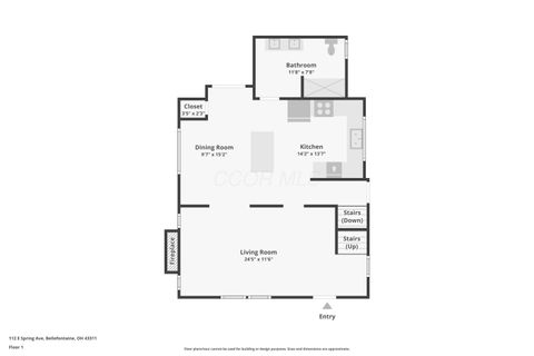 Tiny photo for 112 E Spring Avenue, Bellefontaine, OH 43311 (MLS # 226002765)