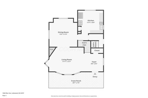 Tiny photo for 1566 Elbur Avenue, Lakewood, OH 44107 (MLS # 225044677)