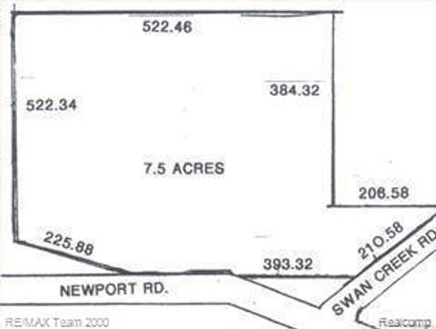 01 Swan Creek R Swan Creek Road Newport MI 48166