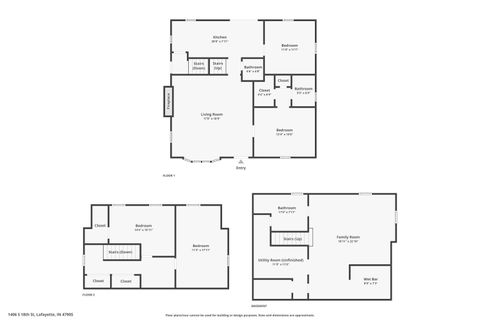 Tiny photo for 1406 S 18th Street, Lafayette, IN 47905 (MLS # 202612192)