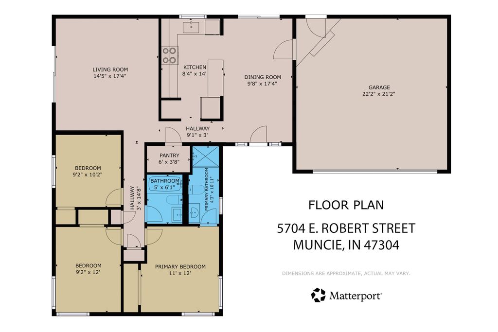 Photo of 5704 E Robert Street, Muncie, IN 47303 (MLS # 202549421)