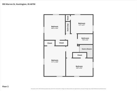 Tiny photo for 955 Warren Street, Huntington, IN 46750 (MLS # 202642410)