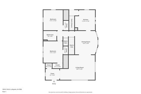 Tiny photo for 1205 N 13th Street, Lafayette, IN 47904 (MLS # 202624549)