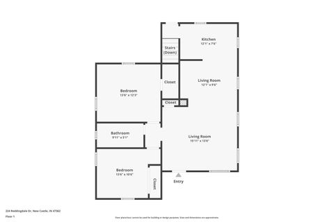 Tiny photo for 224 Reddingdale Drive, New Castle, IN 47362 (MLS # 202544845)