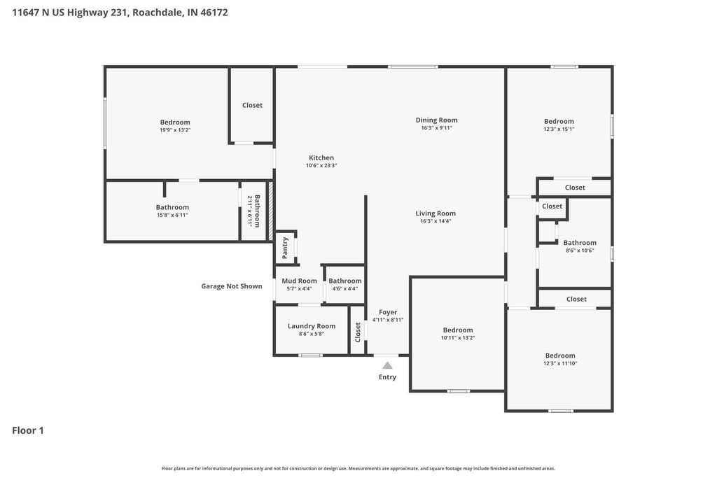 Photo of 11647 N US Highway #231, Roachdale, IN 46172 (MLS # 202613114)