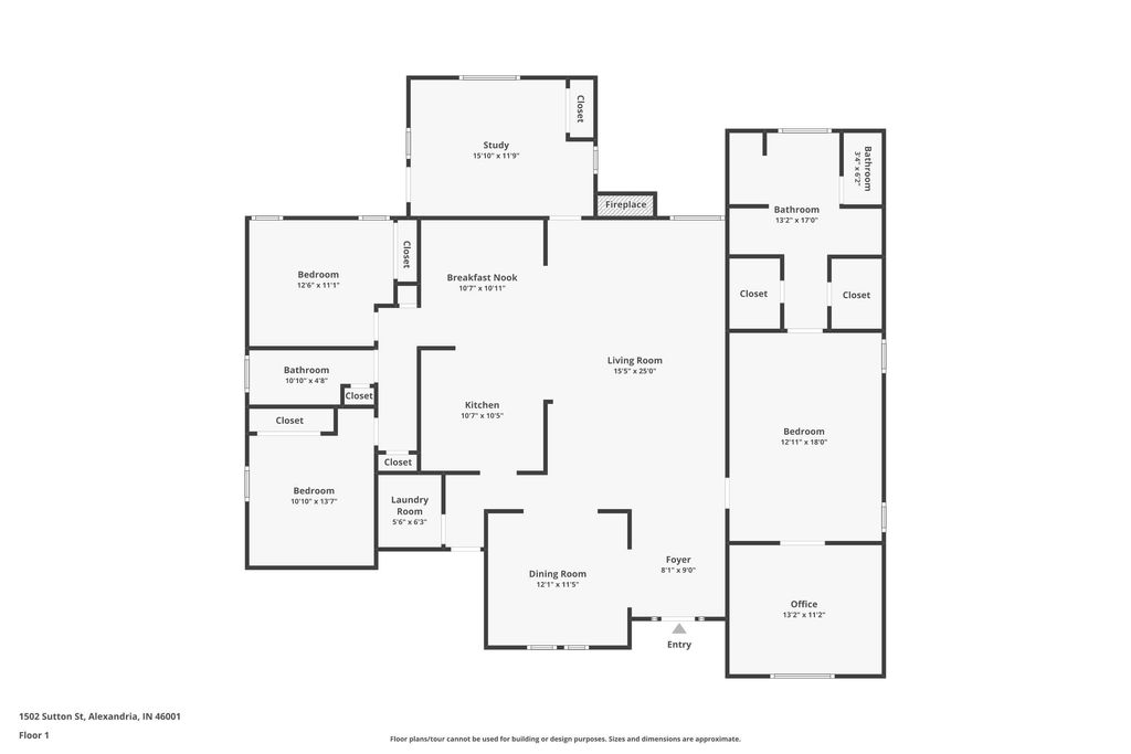Photo of 1502 Sutton Street, Alexandria, IN 46001 (MLS # 202606835)