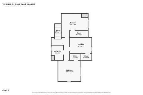Tiny photo for 702 N Hill Street, South Bend, IN 46617 (MLS # 202643551)