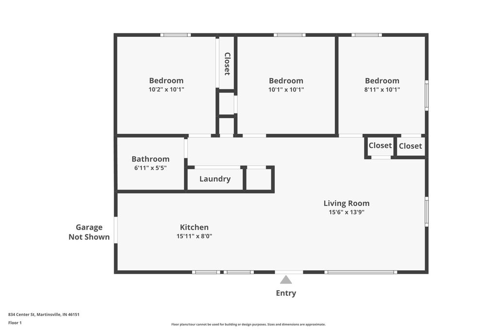 Photo of 834 Center Street, Martinsville, IN 46151 (MLS # 202536578)