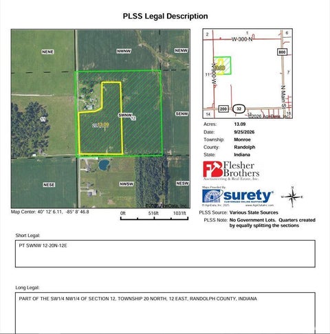 Tiny photo for TBD N 900 W, Parker City, IN 47368 (MLS # 202644831)