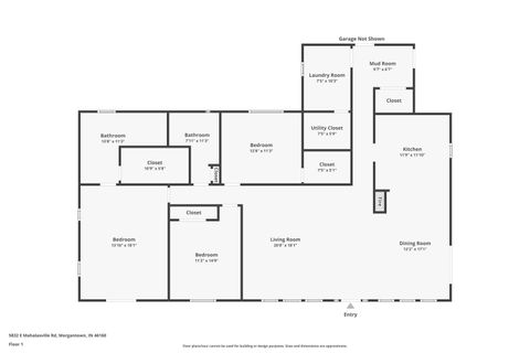 Tiny photo for 5832 E Mahalasville Road, Morgantown, IN 46160 (MLS # 202603860)
