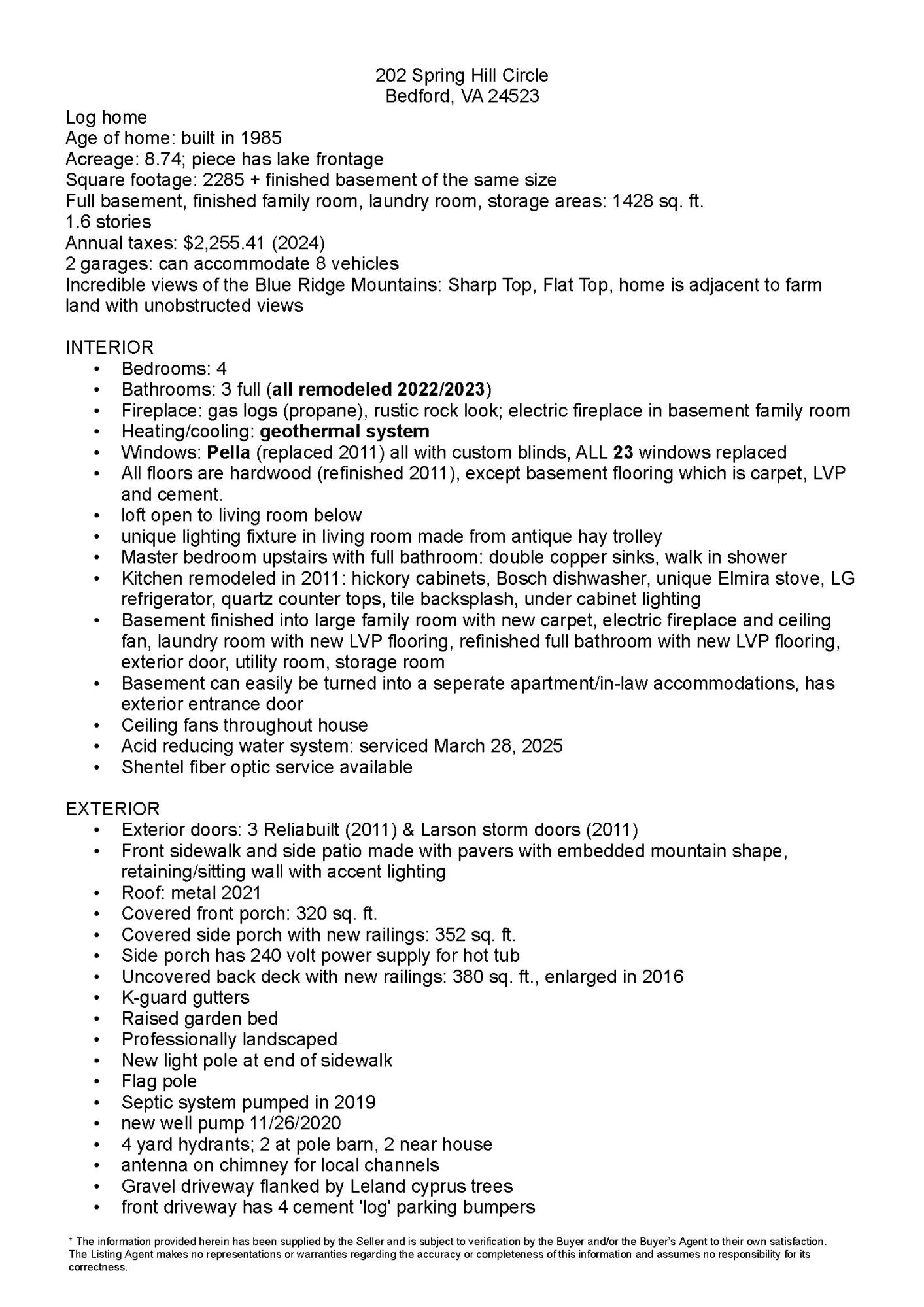 Bedford, Virginia 24523, United States, 4 Bedrooms Bedrooms, ,3 BathroomsBathrooms,Residential,Active,146264