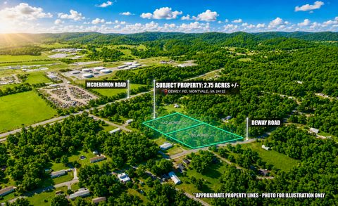 Vacant Land For Sale - Dewey Rd<br/> Montvale, VA 24122