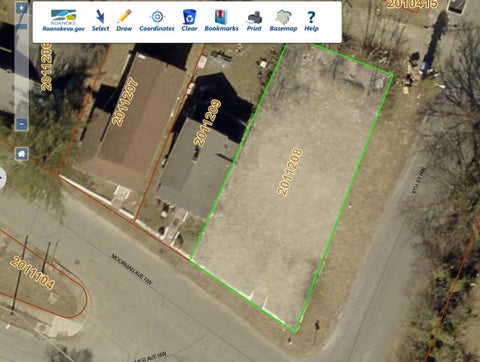 Vacant Land For Sale - 601 Moorman Ave<br/> Roanoke City County, Roanoke, VA 24016