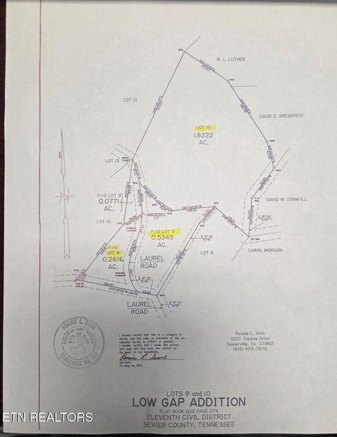 Tiny photo for 910 Laurel Mountain Rd, Gatlinburg, TN 37738 (MLS # 1321532)
