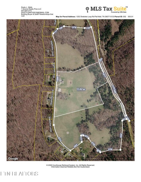 Tiny photo for 1252 (15 Acres) Shellotte Loop Loop, Pall Mall, TN 38577 (MLS # 1357501)