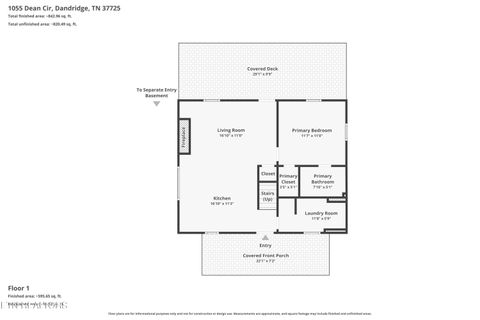 Tiny photo for 1055 Dean Circle, Dandridge, TN 37725 (MLS # 1337481)