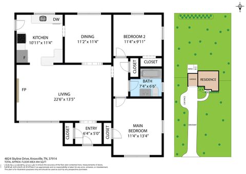 Tiny photo for 4824 Skyline Drive, Knoxville, TN 37914 (MLS # 1331342)