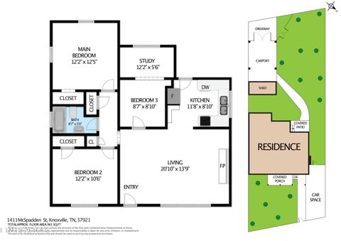 Tiny photo for 1411 McSpadden St, Knoxville, TN 37921 (MLS # 1333116)