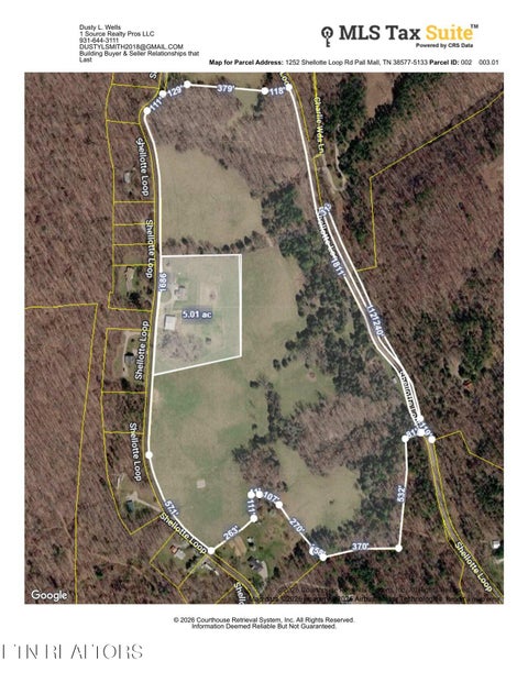 Tiny photo for 1252 (5 Acres) Shellotte Loop Loop, Pall Mall, TN 38577 (MLS # 1357499)