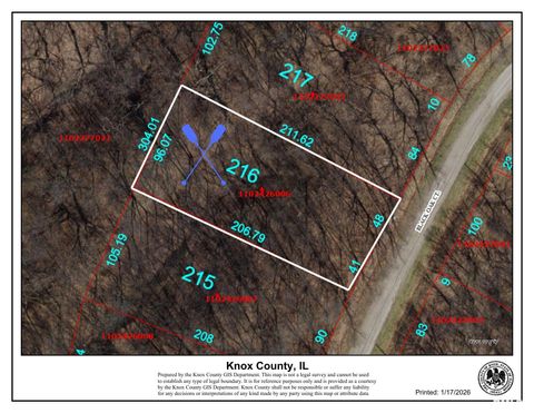 Vacant Land For Sale - 216 Black Oak Court<br/> Knox County, Dahinda, IL 61428