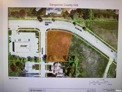 Vacant Land For Sale - 3050 W Iles Avenue<br/> Sangamon County, Springfield, IL 62711