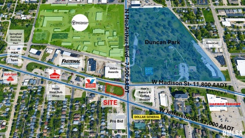 Vacant Land For Sale - 1005 + 1019 W Jefferson Street<br/> Sangamon County, Springfield, IL 62702