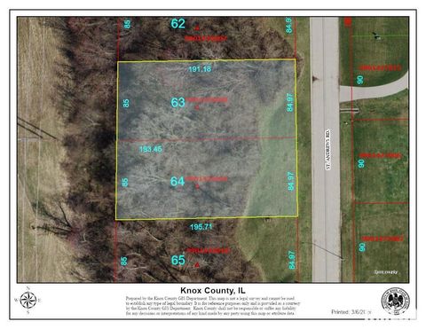 Vacant Land For Sale - LOT 63 & 64 Country Club Estates Subdivision<br/> Knox County, Galesburg, IL 61401