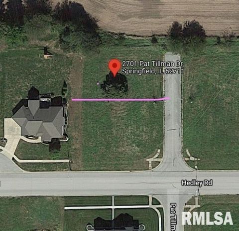 Vacant Land For Sale - 2701 Pat Tillman Drive<br/> Sangamon County, Springfield, IL 62711