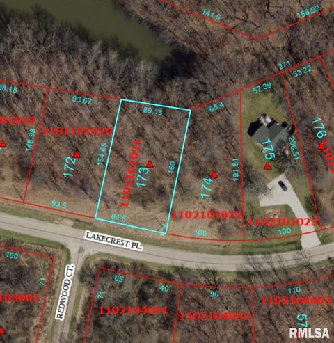 Vacant Land For Sale - 173 Lakecrest Place<br/> Dahinda, IL 61488