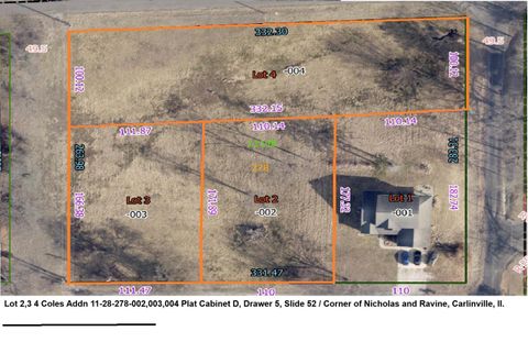 Vacant Land For Sale - L 2-4 Ravine Street<br/> Macoupin County, Carlinville, IL 62626