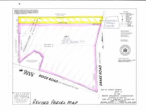 Vacant Land For Sale - 8888 Ridge Road West<br/> Clarkson, NY 14420