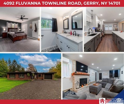 Homes For Sale - 4092 Fluvanna Townline Road<br/> Gerry, NY 14701