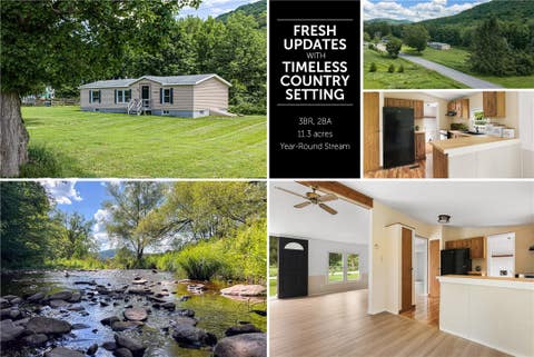 Mobile Home For Sale - 1780 Roses Brook Road<br/> Delaware County, Stamford, NY 13842