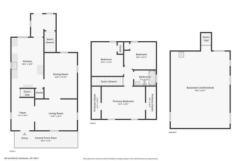 Tiny photo for 253 Garfield St Street, Rochester, NY 14611 (MLS # R1660311)