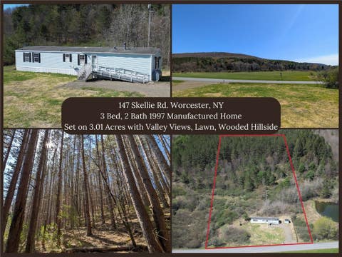 Mobile Home For Sale - 147 Skellie Road<br/> Otsego County, Westford, NY 12197