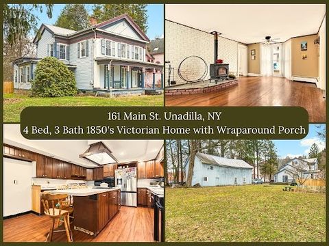 Homes For Sale - 161 Main Street<br/> Otsego County, Unadilla, NY 13849