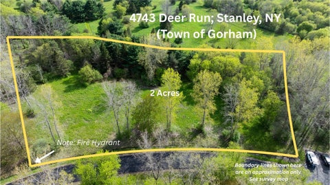 Vacant Land For Sale - 4743 Deer Run Run<br/> Ontario County, Gorham, NY 14561