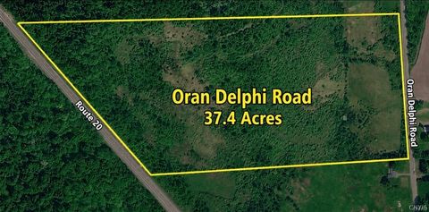 Vacant Land For Sale - Oran Delphi Rd<br/> Pompey, NY 13104