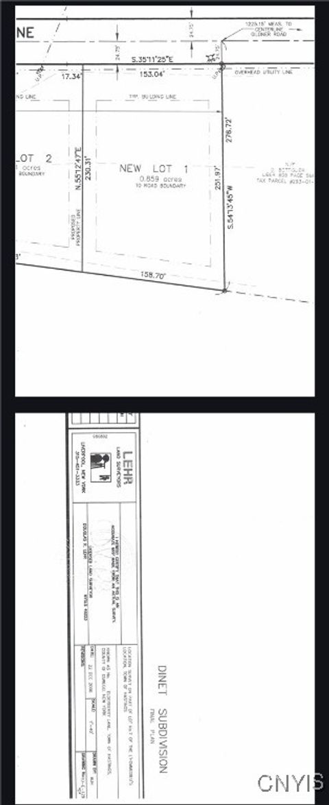 Vacant Land For Sale - LOT 1 Elderberry Lane<br/> Hastings, NY 13036
